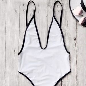 High Cut One Piece Bathing Suit